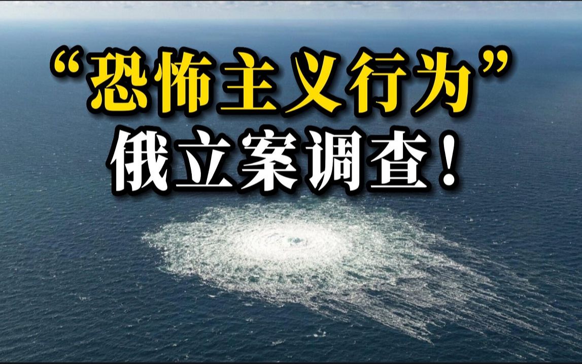 俄方就“北溪”事件对“国际恐怖主义行为”提起诉讼并立案侦查哔哩哔哩bilibili