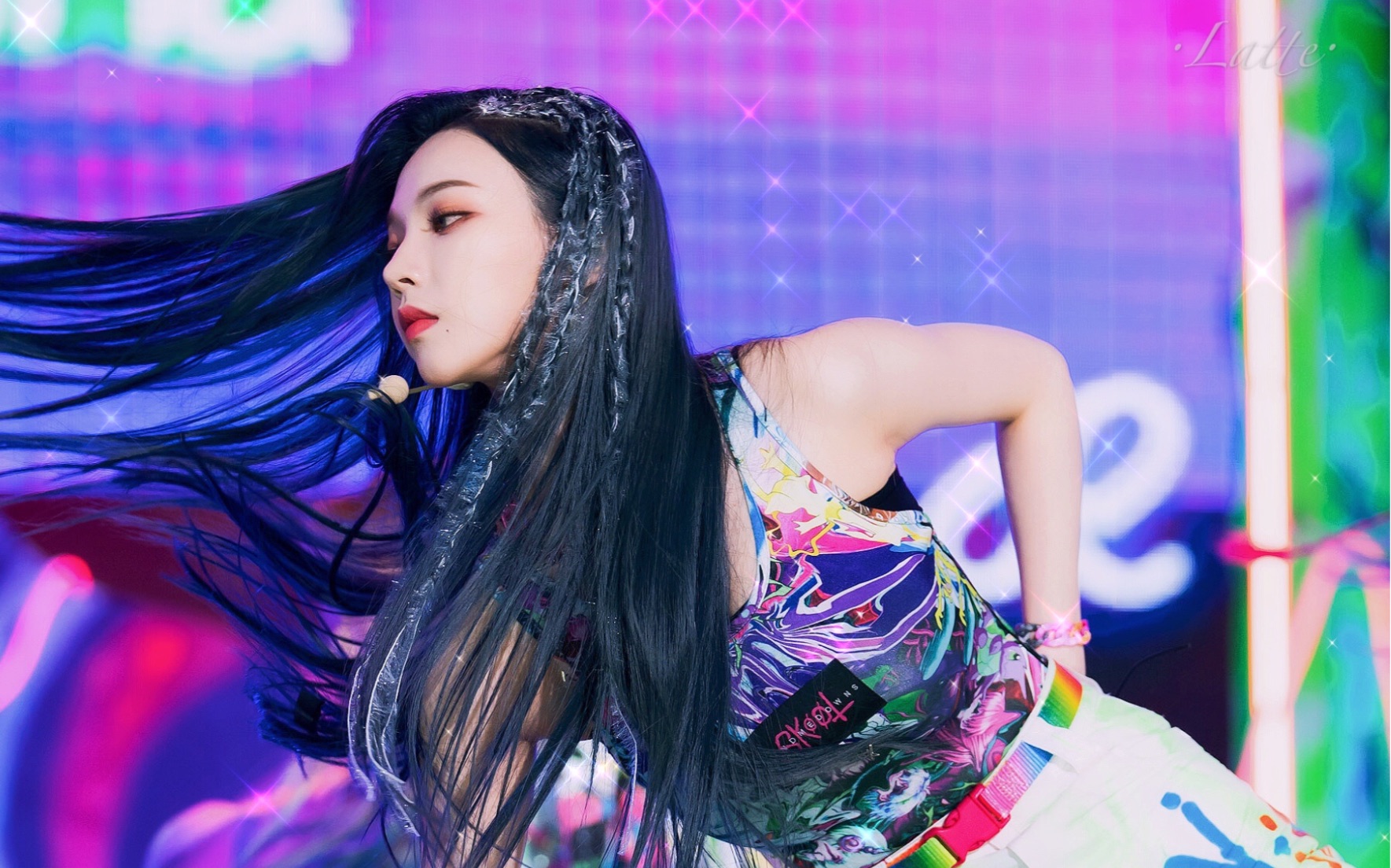 karina柳智敏aespablackmamba练习室个人focus