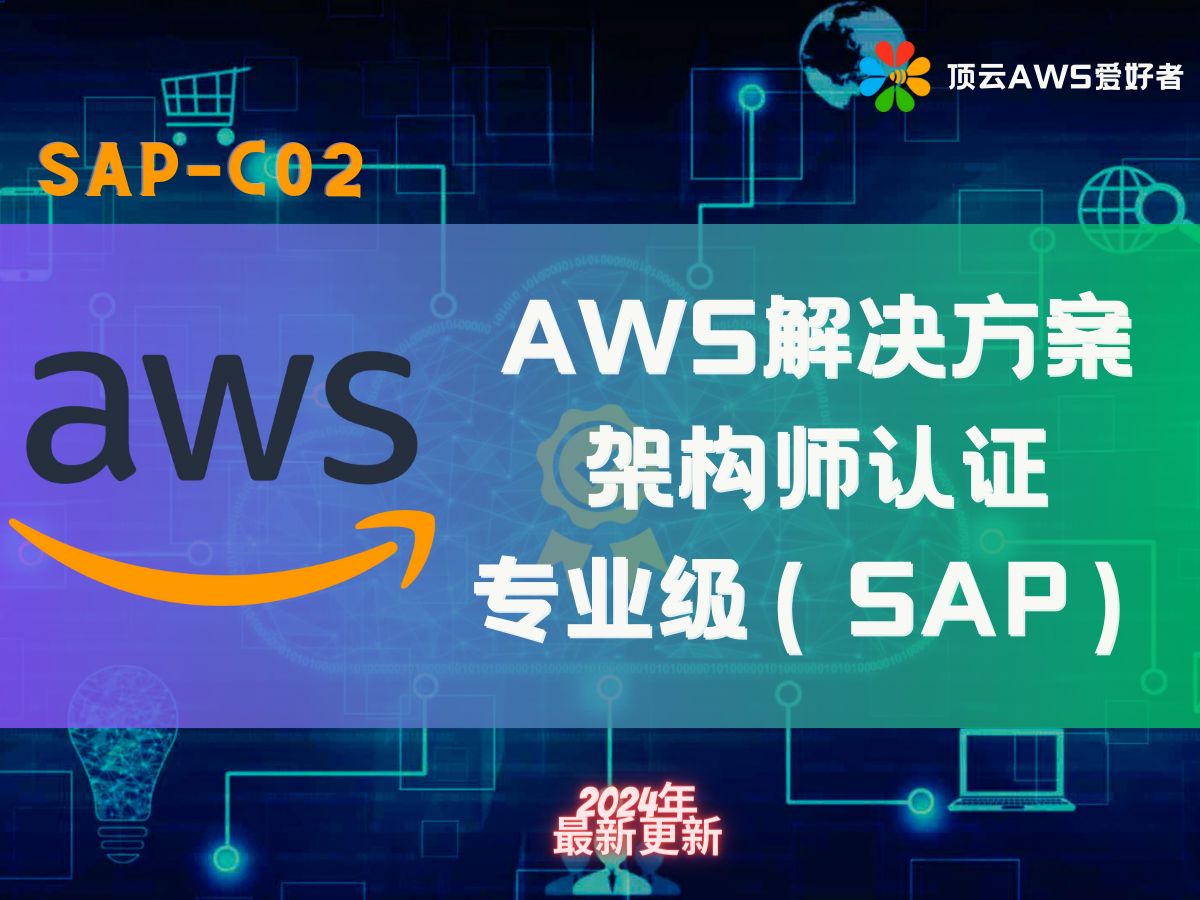 【2024】AWS解决方案架构师认证 Professional(SAPC02)中文视频培训课程2024(原创,持续更新中..)哔哩哔哩bilibili