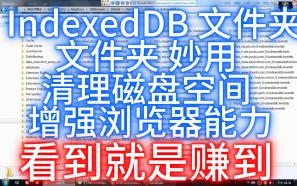 看到就是赚到 IndexedDB 360浏览器 文件夹 妙用 巨大 清理磁盘空间 增强浏览器能力哔哩哔哩bilibili