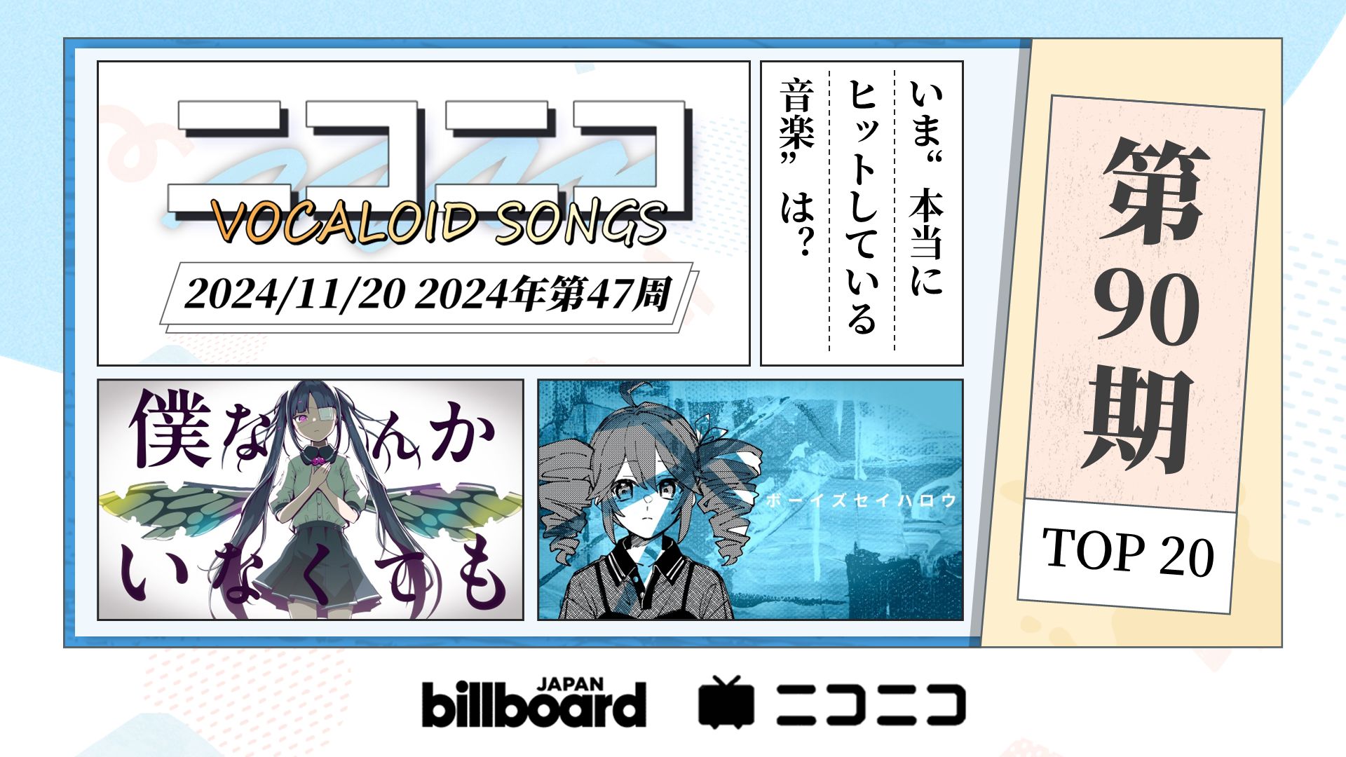 Billboard术力口周榜 2024/11/20 2024年第47周(第90期)哔哩哔哩bilibili