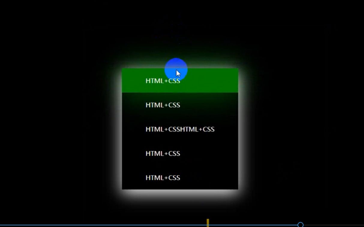 炫酷的css3激光导航栏,哔哩哔哩bilibili