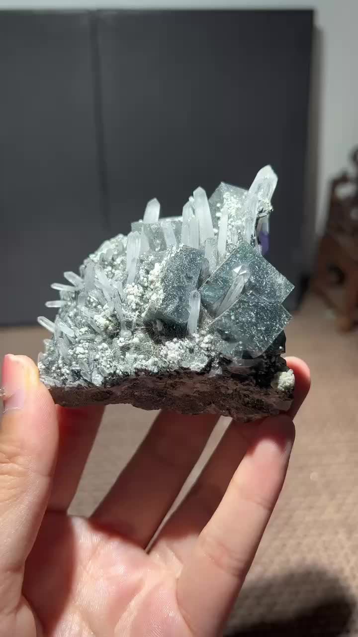 内蒙水晶萤石