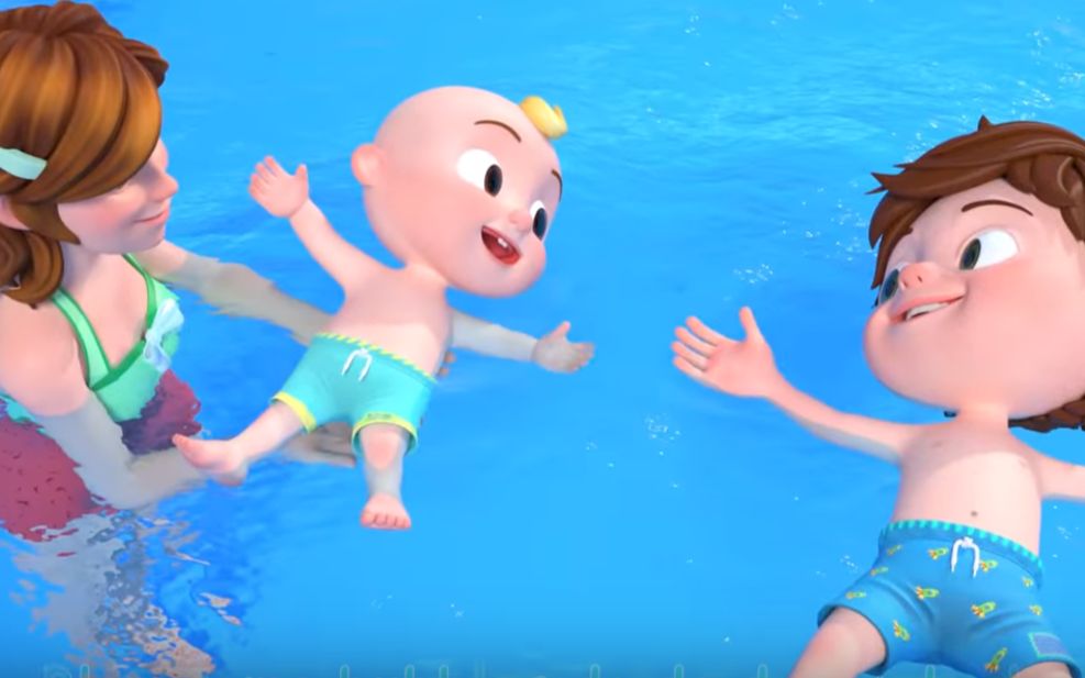 [图]游泳歌 英文儿歌 早教 Swimming Song _ +More Nursery Rhymes & Kids Songs - CoCoMelon