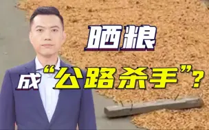 Скачать видео: 农民路上晒粮，司机扎了车胎！该怎么办？