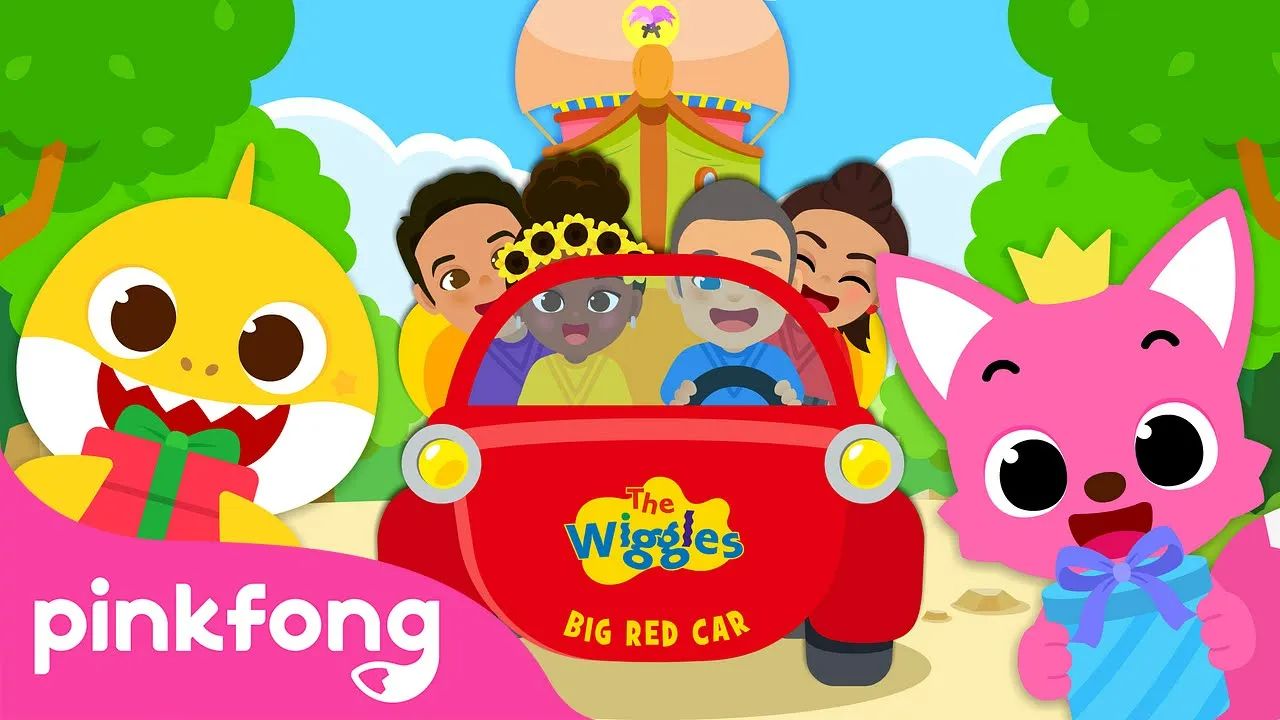 big red car- 顏色 - 汽車 - pinkfong - 寶寶英語兒歌動畫 - 碰碰狐