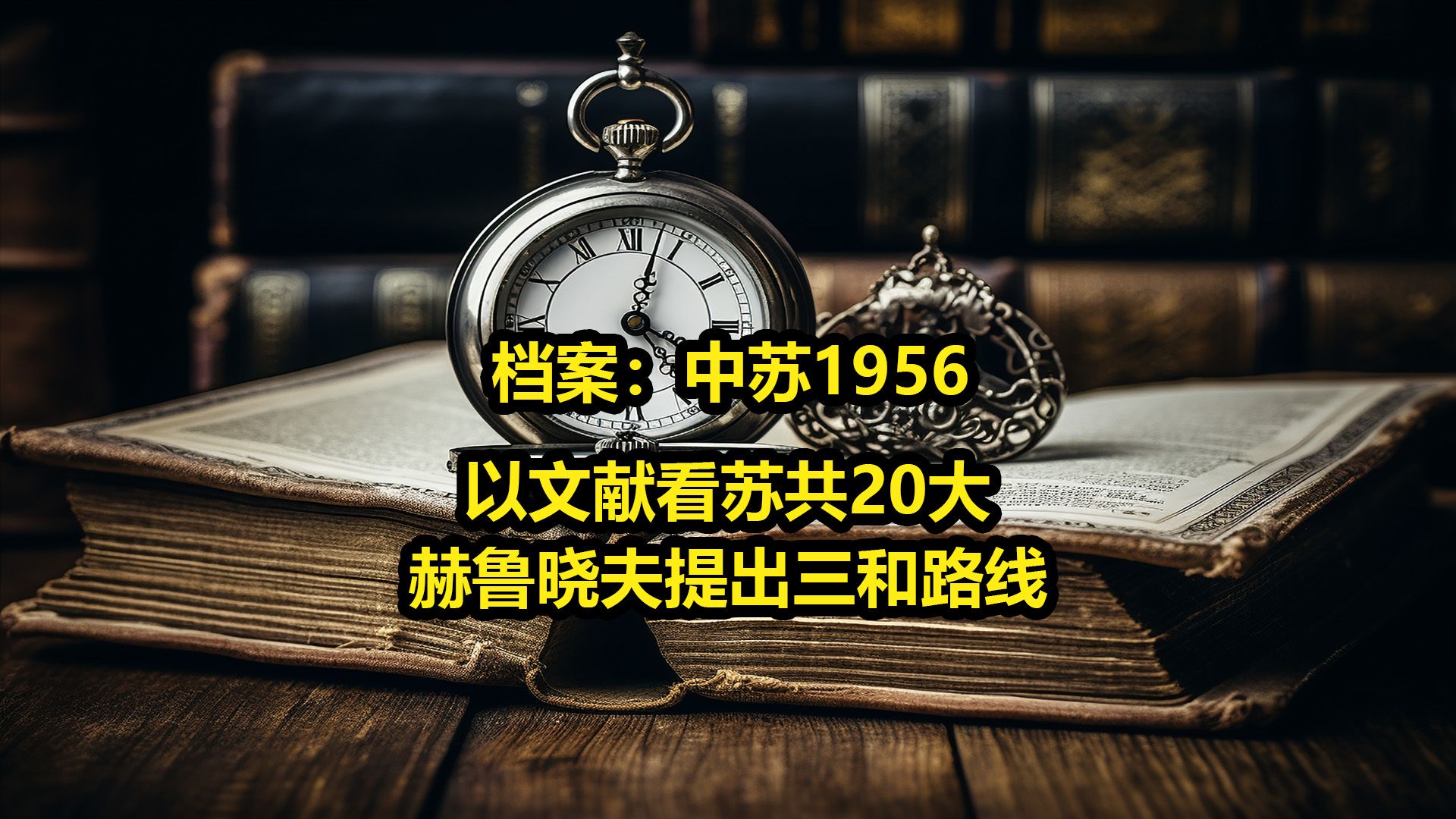 [图]档案：以文献看苏共20大，赫鲁晓夫提出三和路线，认为战争是可以避免的