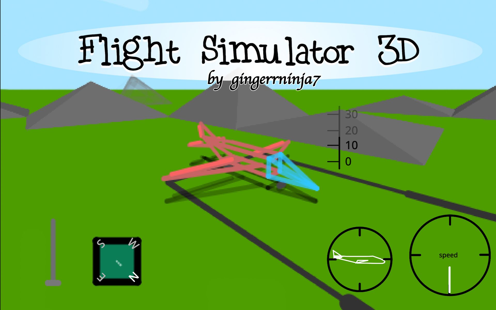 Scratch脑洞集:3D模拟飞行(Flight 3D)单机游戏热门视频