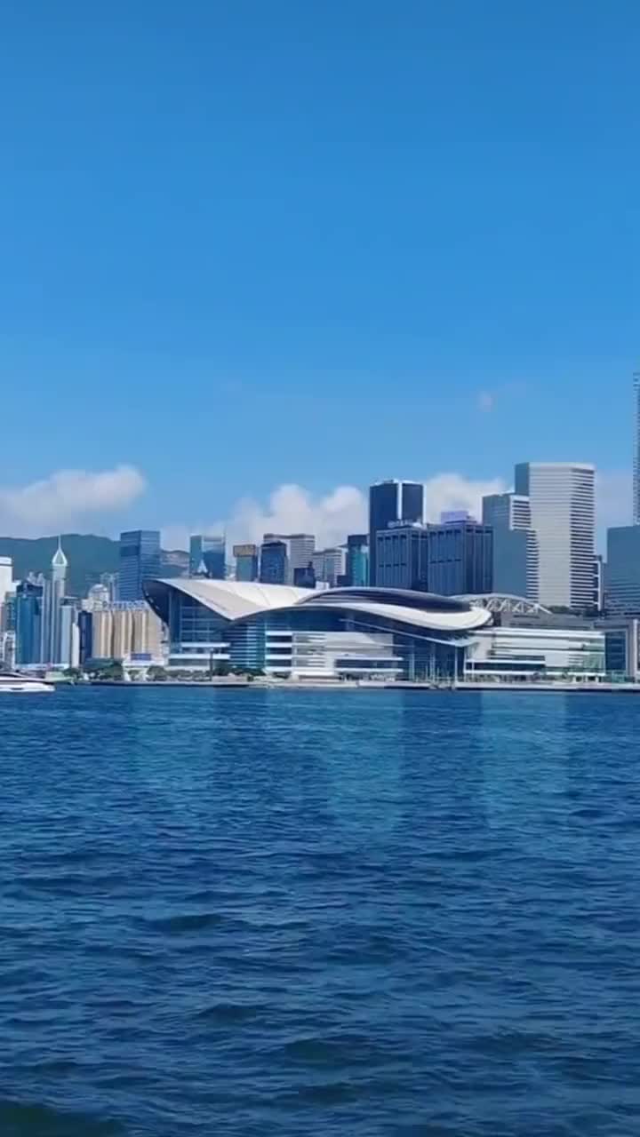 香港维多利亚港摩天轮图片
