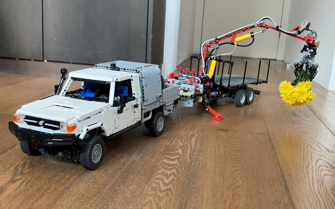 装载翻斗拖车 lego乐高 technic科技/机械 moc_哔哩哔哩 (゜-゜)つロ