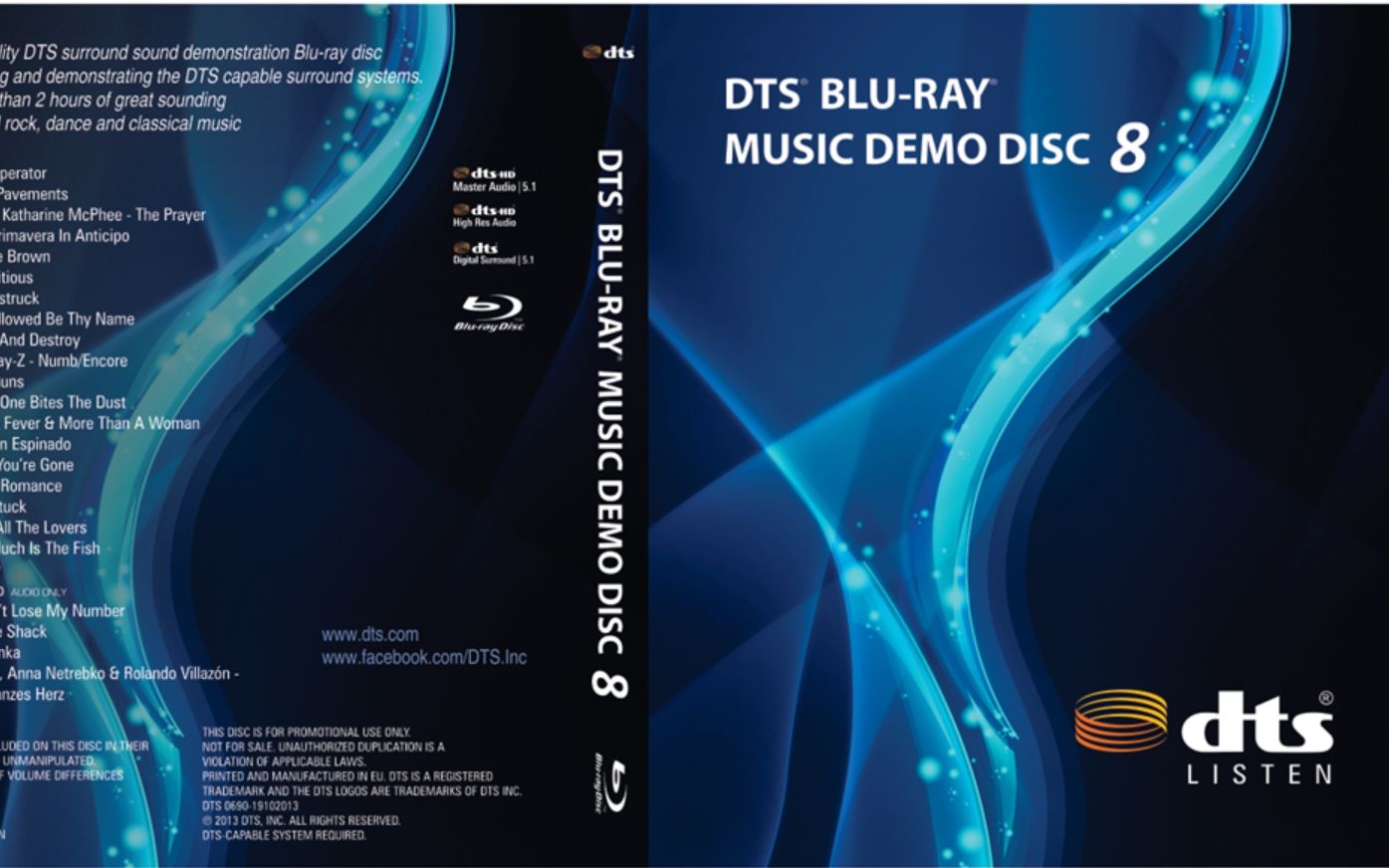 [图]【蓝光原盘4K演示碟】DTS蓝光演示碟精选演唱会集08 DTS BLU-RAY MUSIC DEMO DISC 08