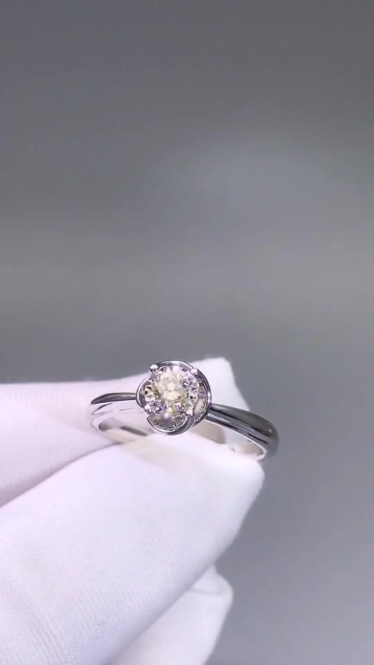 莫桑钻戒指定制莫桑钻戒定制美国莫桑钻钻石永恒不变