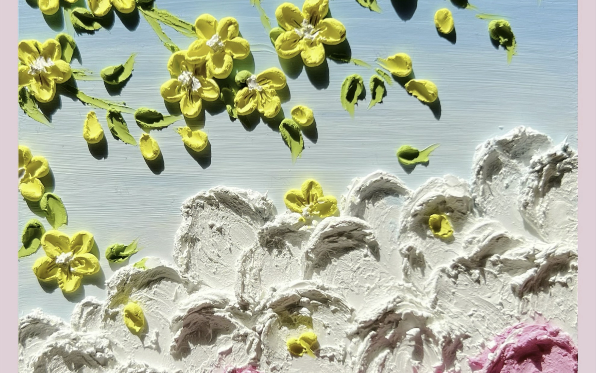 油画棒风景,莫兰迪色系,6支油画棒搞定一幅画