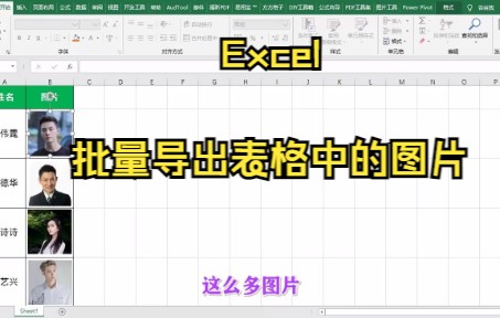 【Excel技巧】教你使用Excel进行批量导出表格中的图片