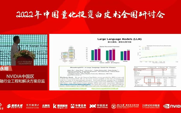 [图]【上海场】2022年中国量化投资白皮书研讨会——NVIDIA中国区金融行业工程和解决方案总监史永明：极致算力助力量化投资