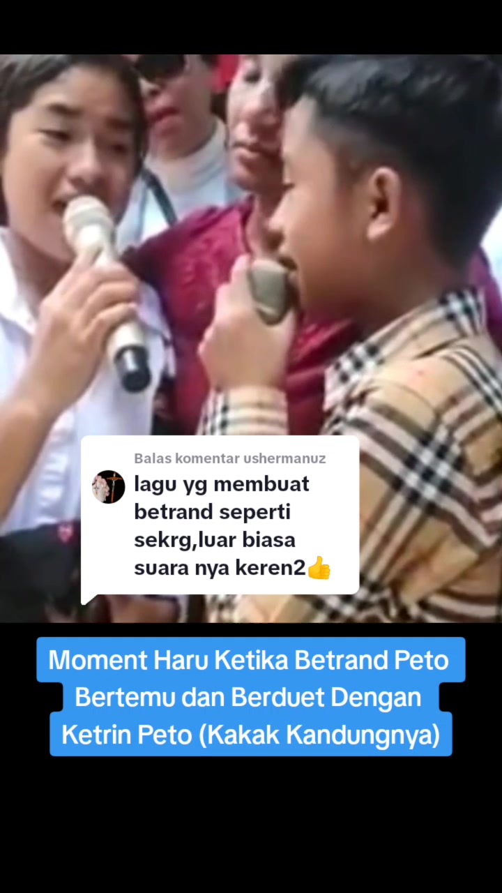 [图]Membalas @ ushermanuz Moment Haru Betrand Peto saat bertemu kembali dengan Ibu d