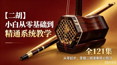 二胡自学教程大全-哔哩哔哩_Bilibili