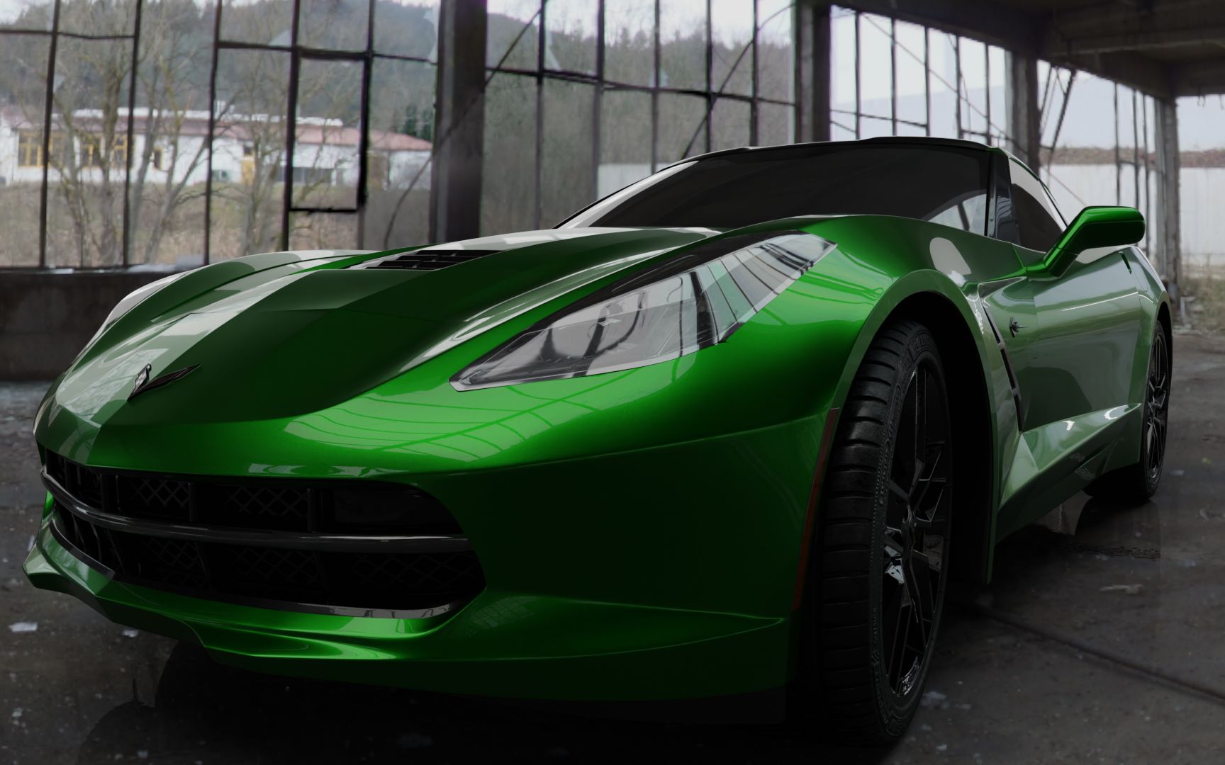 【blender】克尔维特c7 变形金刚4 准星_哔哩哔哩_bilibili