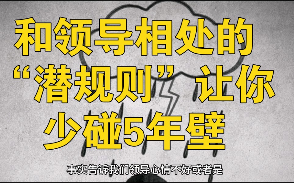 和领导相处的一些原则和技巧,至少让你少碰5年壁…哔哩哔哩bilibili