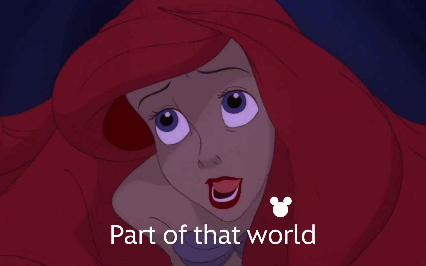 [图]【Disney】The Little Mermaid - Part of Your World - Disney Sing-Along 一起唱 英语/德语