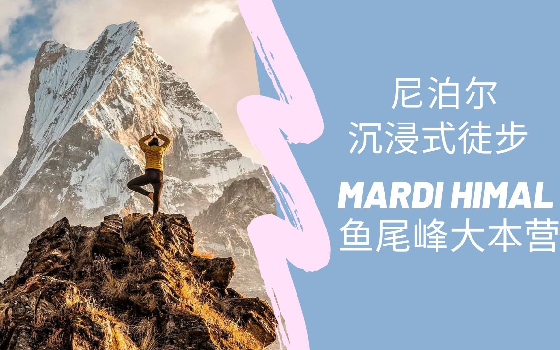 外国小哥沉浸式徒步尼泊尔Mardi Himal(鱼尾峰大本营)哔哩哔哩bilibili