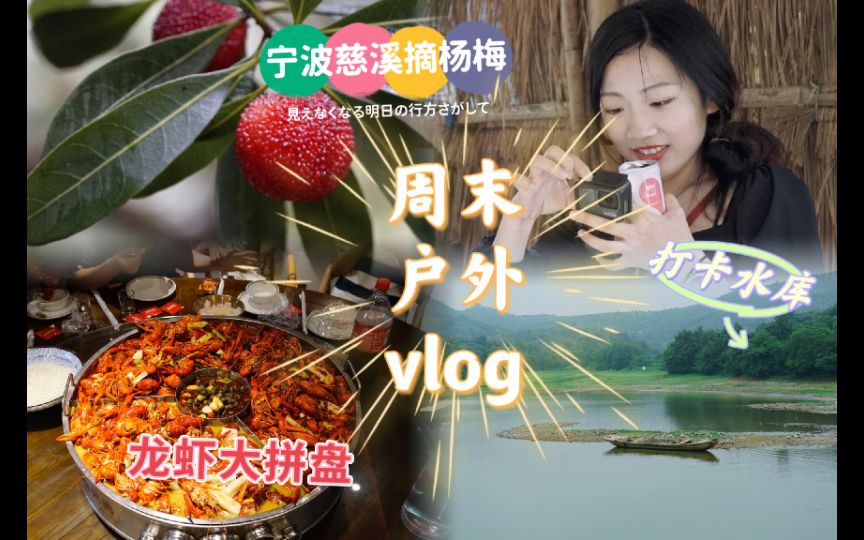 [图]周末出行vlog｜去山里摘杨梅｜宁波慈溪｜打卡上林湖水库｜在杨梅林的帐篷里唱生日歌｜听博士师兄唱海阔天空