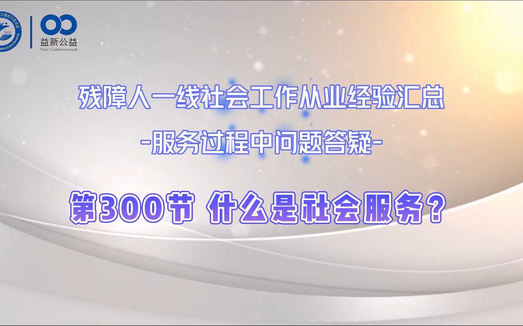 300 什么是社会服务?哔哩哔哩bilibili