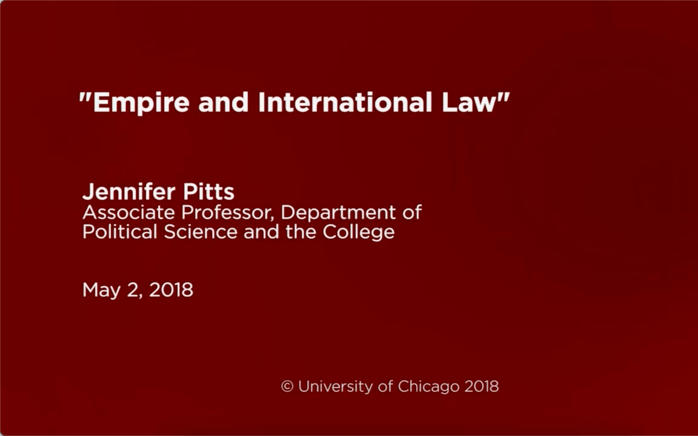 [图]【讲座搬运】Jennifer Pitts｜帝国与国际法｜Empire and International Law