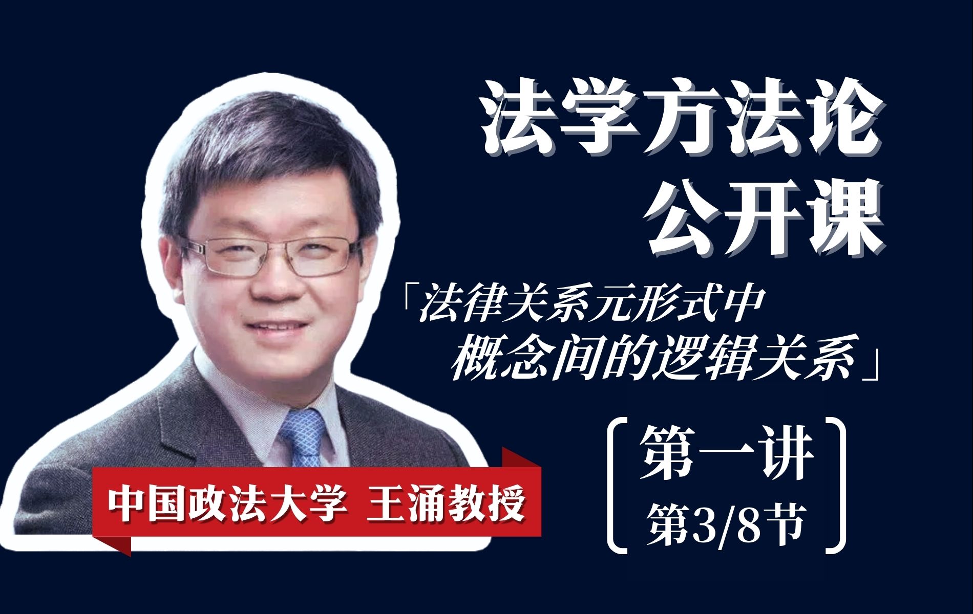 法学方法论公开课:法律关系元形式中概念间的逻辑关系【第一讲/第3节】【王涌教授】【中国政法大学】哔哩哔哩bilibili