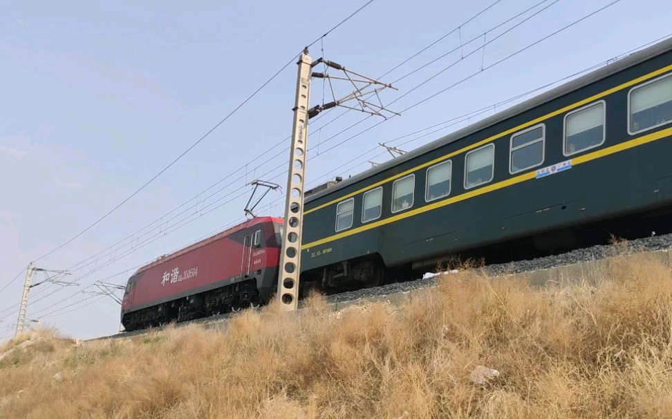 沈局沈段番茄hxd3d牵引z14/1次(广州东-沈阳北)通过津霸线永清段_哔哩