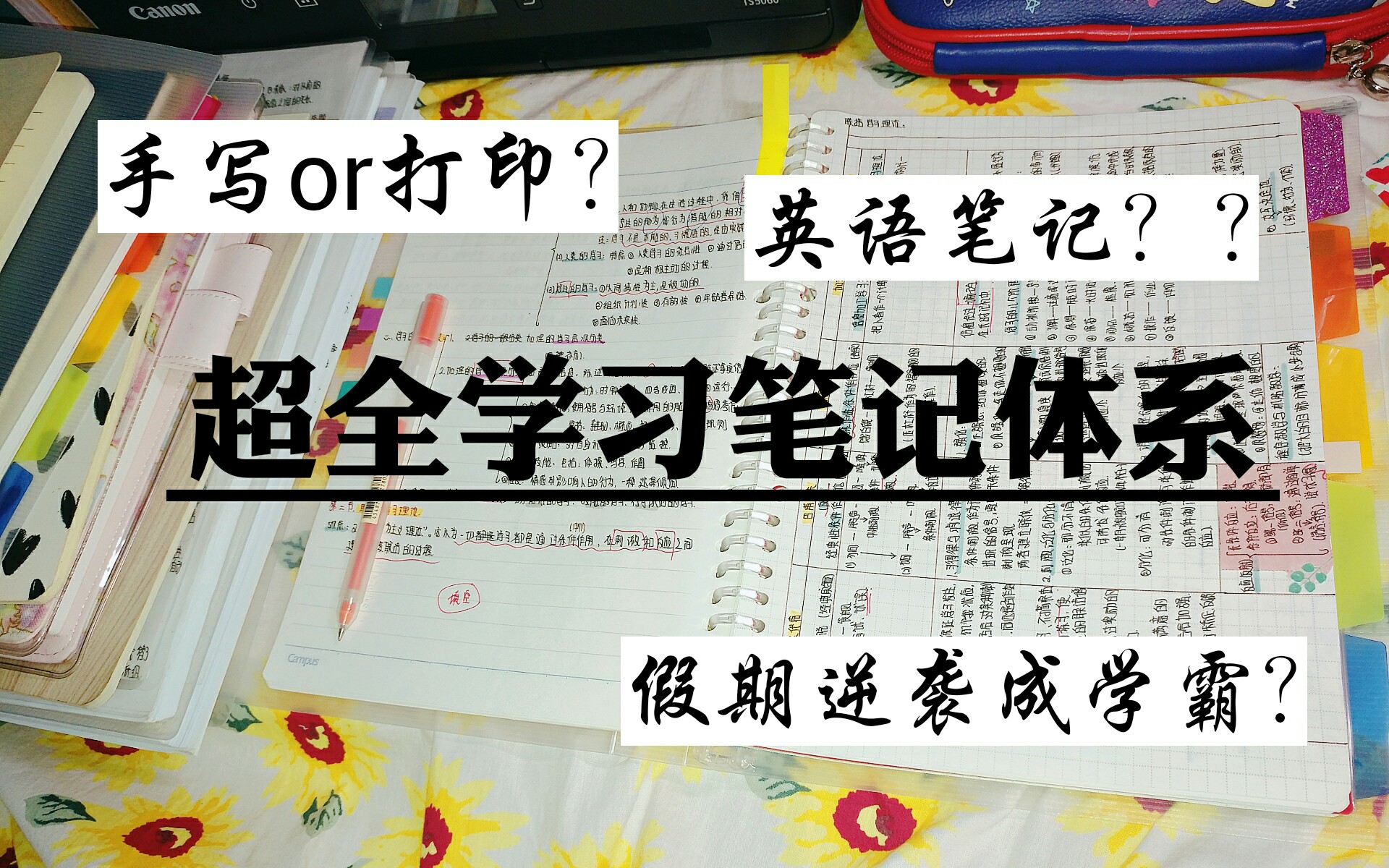 【大仙儿】超干货笔记体系/实用笔记术/手把手教你变学霸/假期逆袭吧!哔哩哔哩bilibili