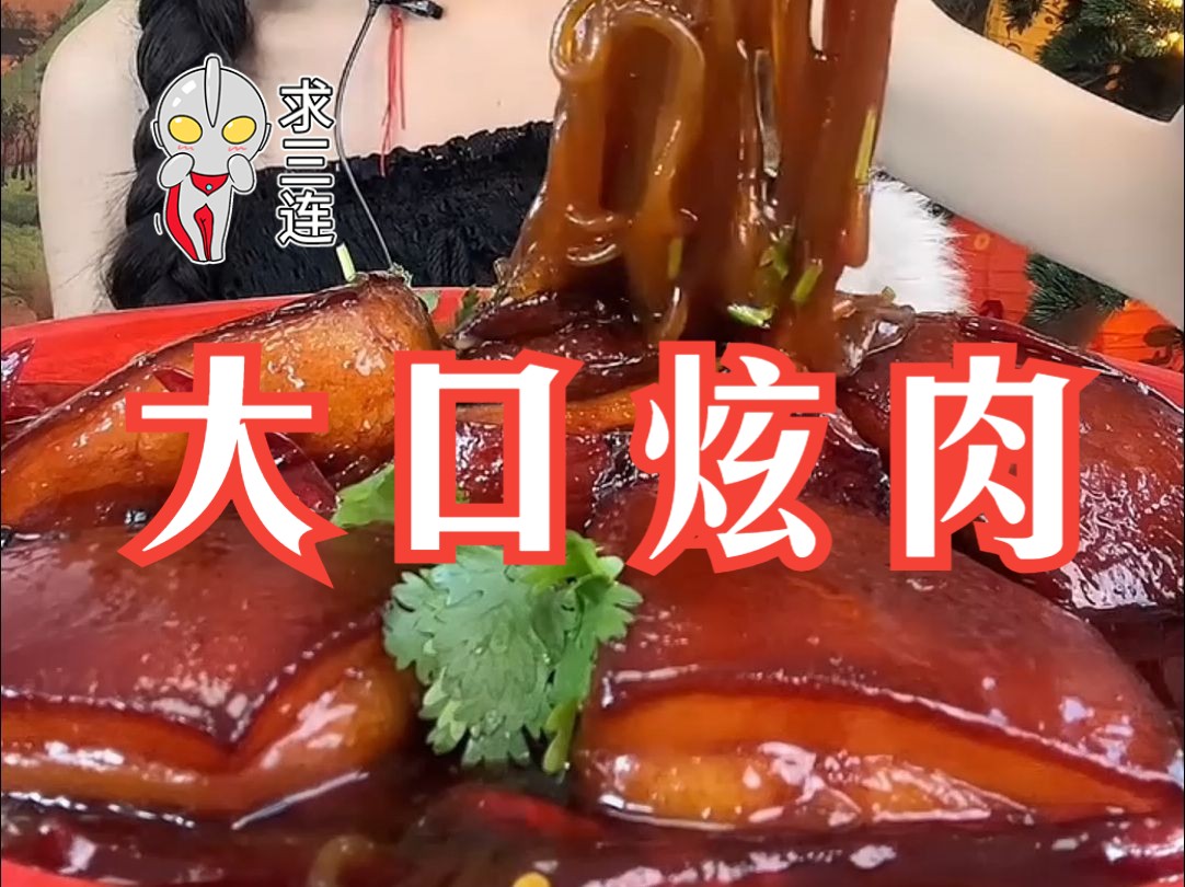 【大口吃肉豪过瘾】大块红烧肉 蒜泥白肉 好吃不腻绝绝子哔哩哔哩bilibili