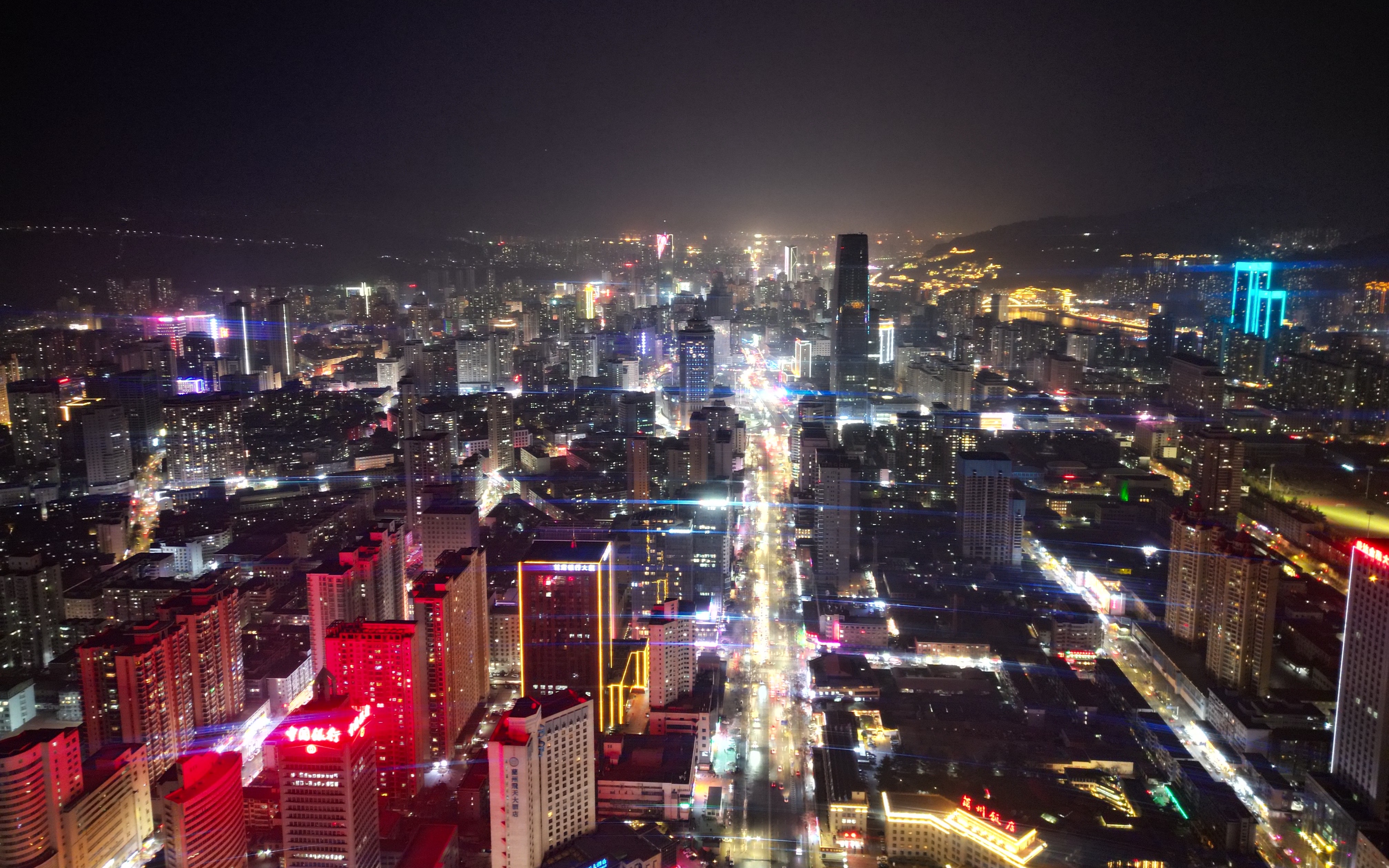 兰州日夜的交替--大疆mini3pro航拍