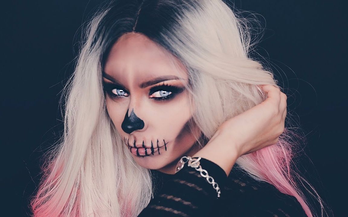 danielle mansutti | 骷髅妆 // 万圣节妆容