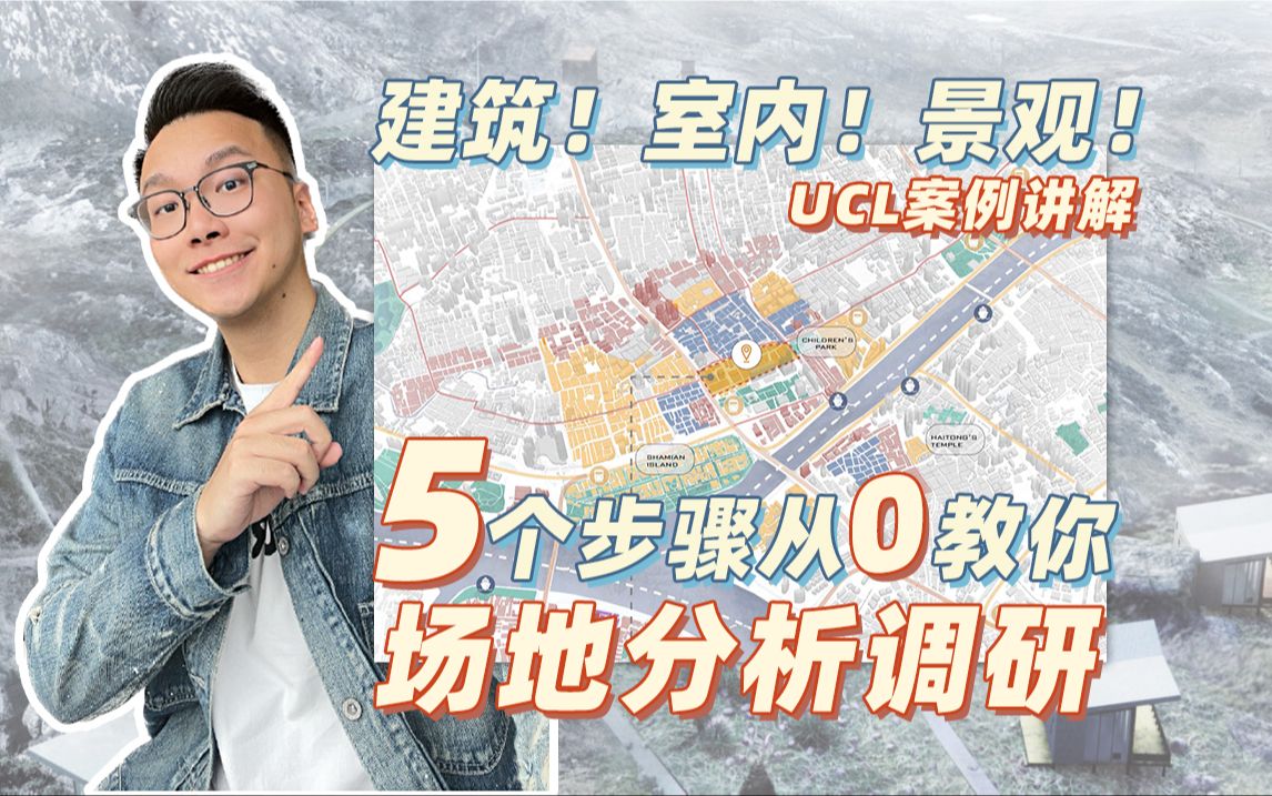 UCL案例讲解!5个步骤教你场地分析调研哔哩哔哩bilibili