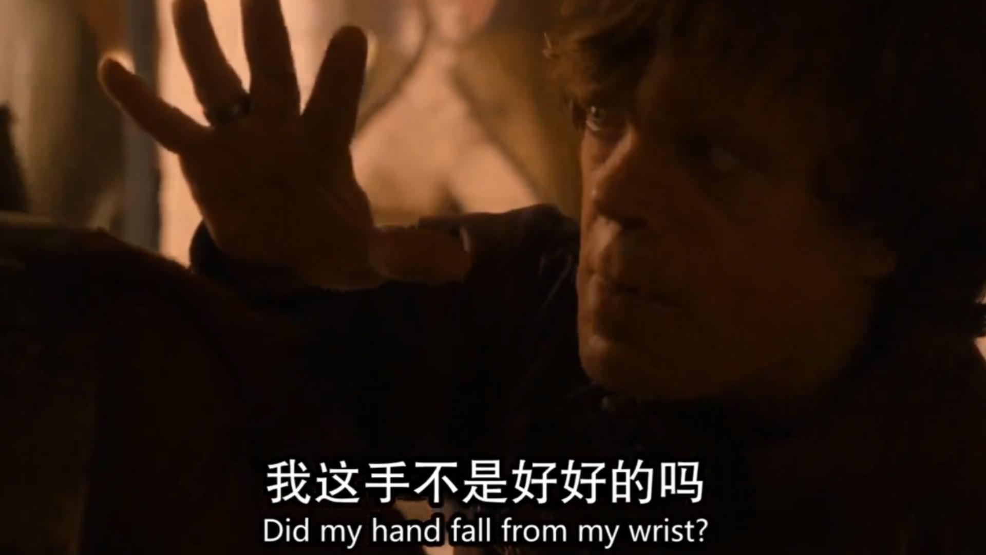 小恶魔提利昂替乔弗里打掉脸上的牛粪