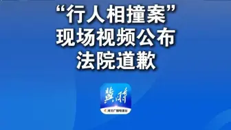 “行人相撞案”现场视频公布     法院道歉： 表述不当造成误导 #行人相撞案#普法案例 #法院道歉