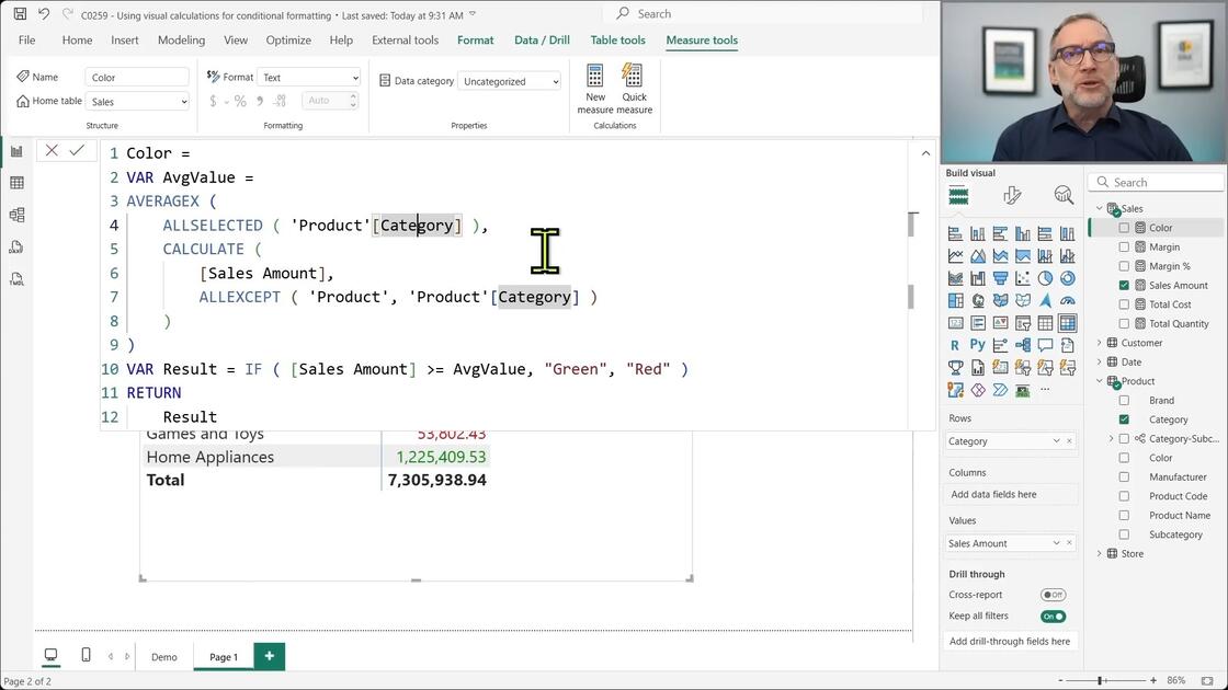 Using visual calculations for conditional formatting_哔哩哔哩_bilibili