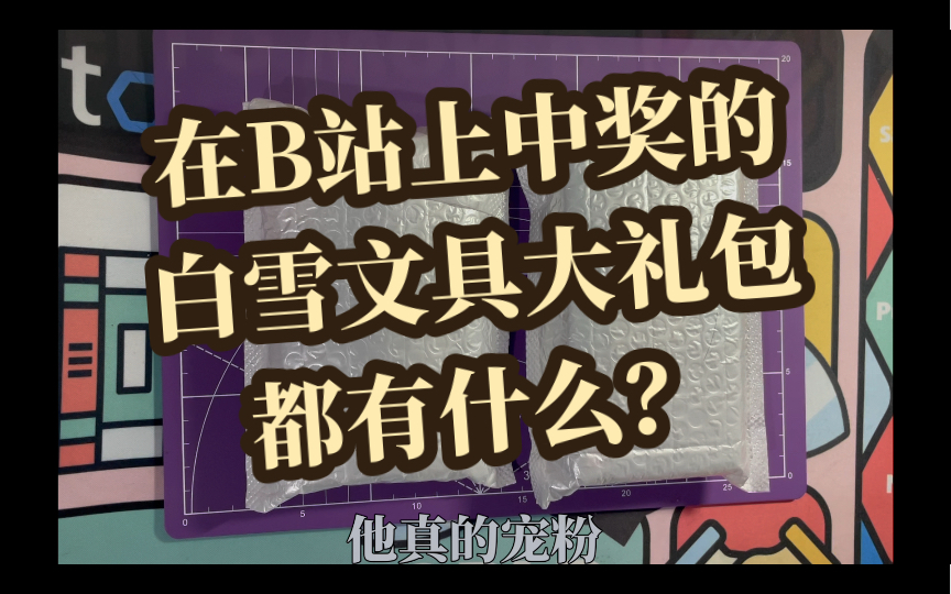 【B站中奖】白雪文具送的开年大礼包都有什么?哔哩哔哩bilibili