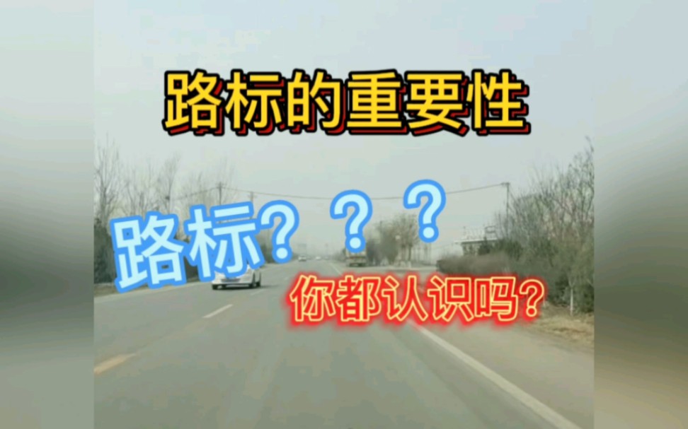 这些常见的路标,你都认识吗?哔哩哔哩bilibili