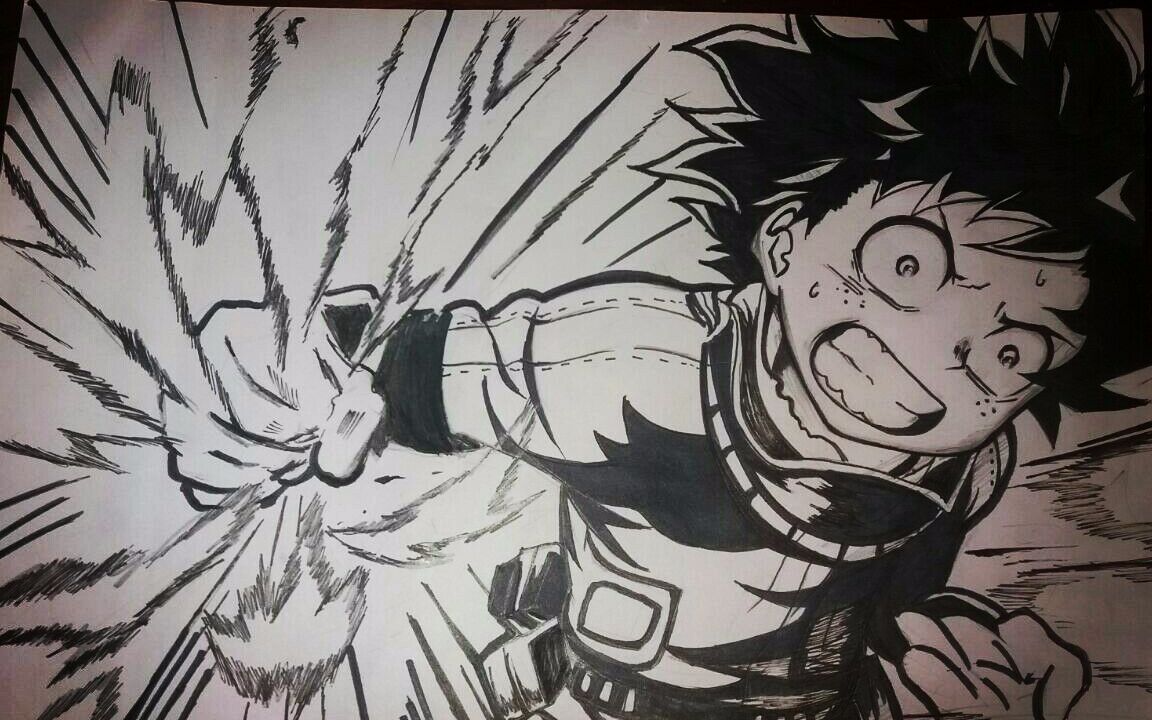 我的英雄学院绿谷出久绘画临摹视频_哔哩哔哩 (゜-゜)つロ 干杯~-bili