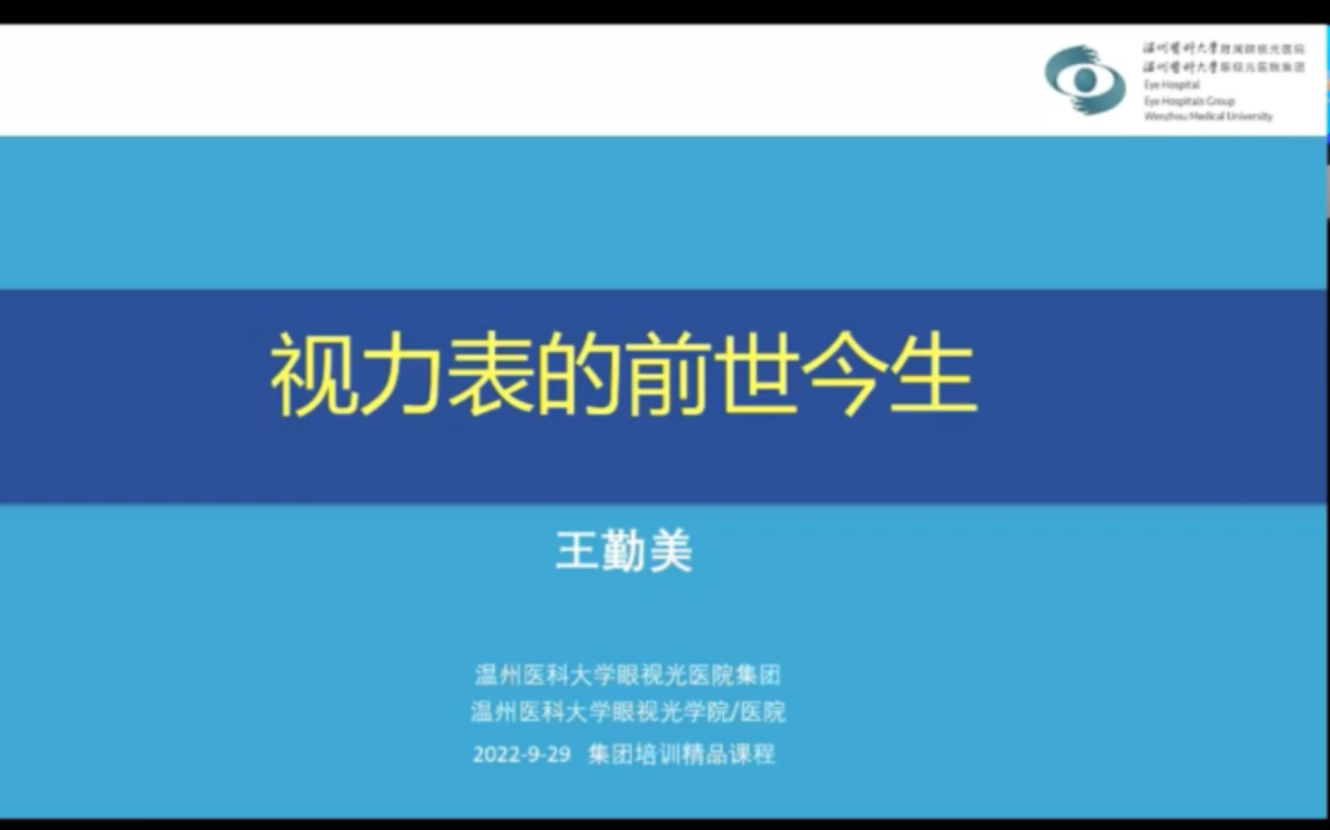 [图]《视力表与视力检测》第3集:视力表的前世今生