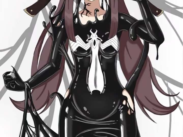 变成毒液的胡桃#二次元#毒液#胡桃