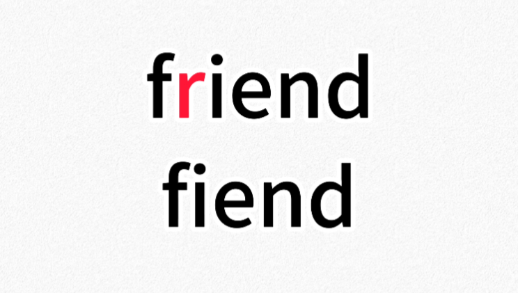 【一秒区分易混单词】friend&fiend哔哩哔哩bilibili