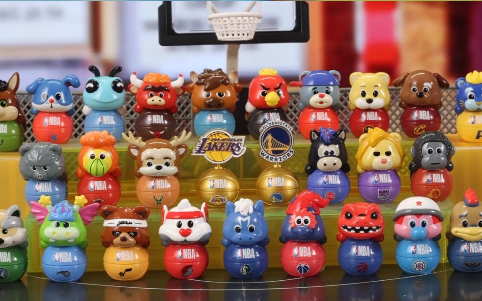 快看!nba的吉祥物一起化身贴贴乐啦!