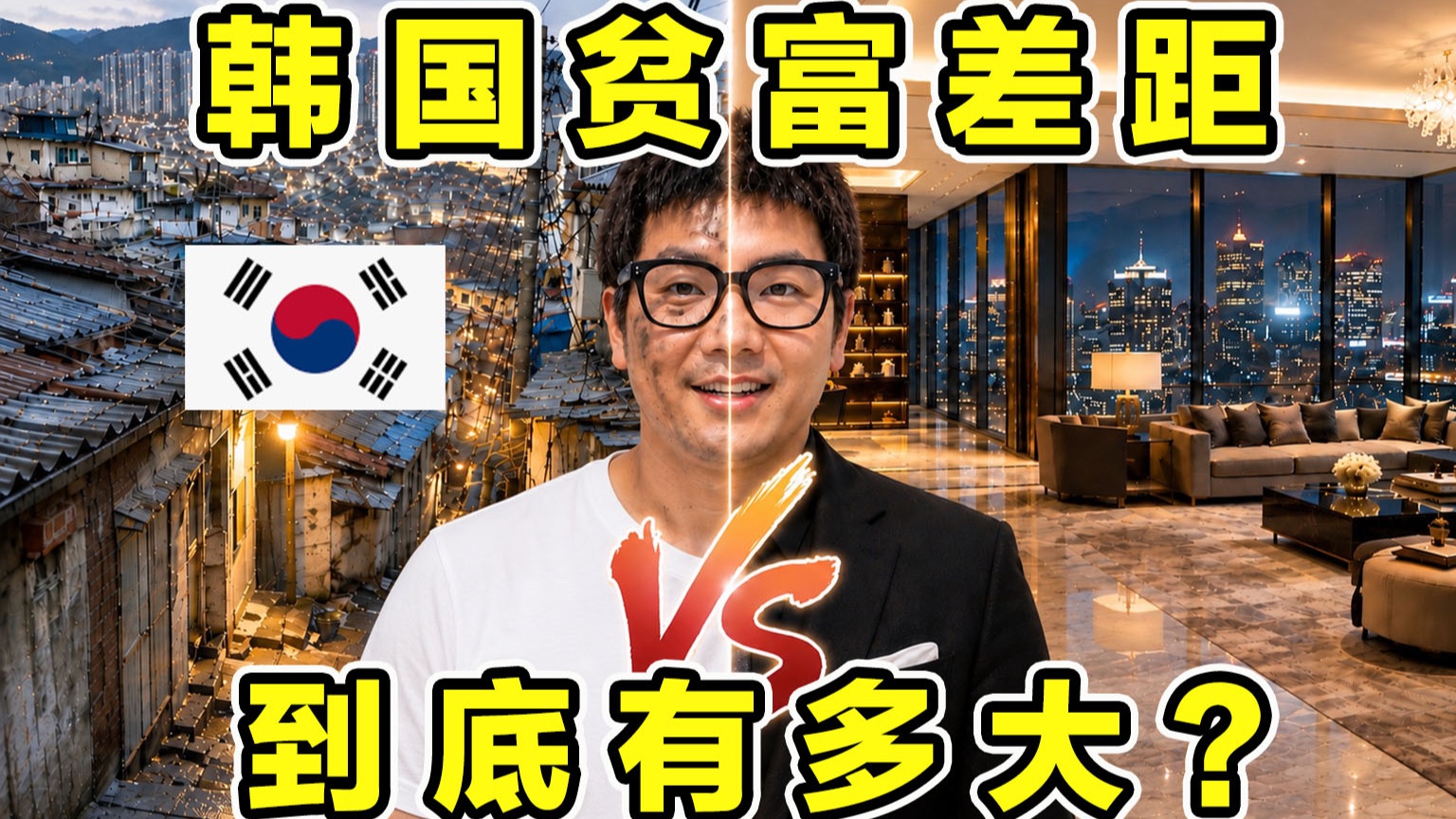 韩国贫富差距！到底有多大？住房食物有多大区别？