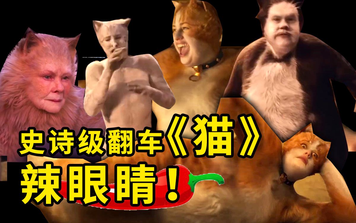 灾难史诗级翻车电影《猫》,爆表级辣眼睛!哔哩哔哩bilibili