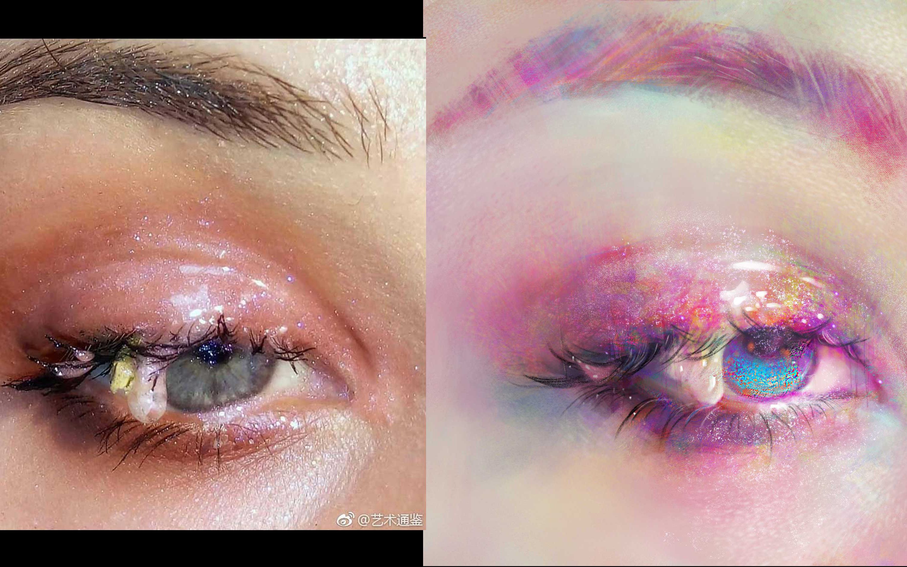 ps板绘厚涂怎么用更丰富的色彩画眼睛眼睛教程