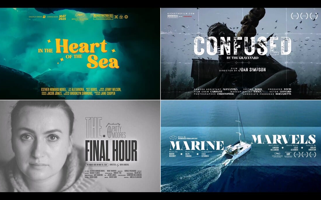 ae模板-电影封面排版标题 电影名称 豆瓣电影 电影文字排版设计模板