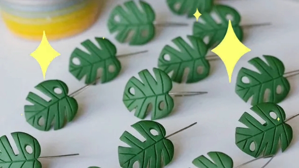 黏土树叶太可爱了